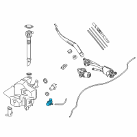 OEM 2014 Toyota Camry Rear Washer Pump Diagram - 85330-60190