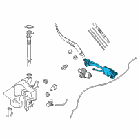 OEM 2017 Lexus RC300 Link Assembly, Front WIPER Diagram - 85150-24150