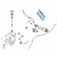 OEM 2018 Lexus RC F Front Wiper Blade, Right Diagram - 85212-53100