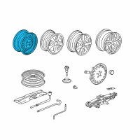 OEM 2004 Honda Accord Disk, Wheel (16X6 1/2Jj) (Black) (Chuo Seiki) Diagram - 42700-SDB-A91