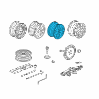 OEM 2003 Honda Accord Disk, Aluminum Wheel (16X6 1/2Jj) (Hitachi) Diagram - 42700-SDB-A02