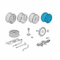 OEM 2003 Honda Accord Disk, Aluminum Wheel (17X7Jj) (Hitachi) Diagram - 42700-SDP-A01