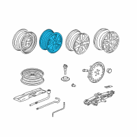 OEM 2006 Honda Accord Disk, Aluminum Wheel (16X6 1/2Jj) (Hitachi) Diagram - 42700-SDA-J02