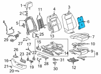 OEM 2022 GMC Sierra 3500 HD Seat Back Heater Diagram - 84837434