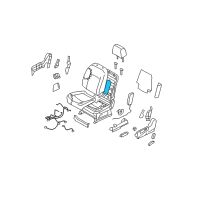 OEM 2014 Nissan Rogue Select Heater Unit-Front Seat Back Diagram - 87635-JM00A