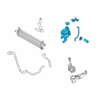 OEM 2011 Lexus HS250h Tank Assy, Inverter Reserve Diagram - G92A0-75011