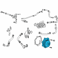 OEM 2021 Cadillac Escalade Water Pump Diagram - 55502845