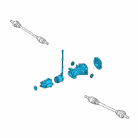 OEM 2008 Ford Edge Driveshaft Diagram - 7E534000CA