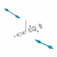 OEM 2009 Mercury Milan Axle Assembly Diagram - AE5Z-4K139-A