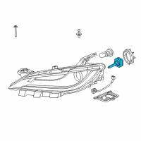 OEM 2011 Dodge Charger Headlamp Diagram - L0000D3S