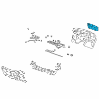 OEM 2011 Acura RDX Insulator, Dashboard (Outer) Diagram - 74251-STK-A00