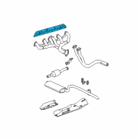 OEM 2001 Jeep Wrangler Gasket-INTAKE/EXHAUST Manifold Diagram - 4854038