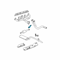 OEM Jeep Hanger-Exhaust Diagram - 52101017AC