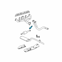 OEM 2002 Jeep Grand Cherokee Hanger-Exhaust Diagram - 52101017AC