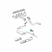 OEM 2004 Jeep Grand Cherokee Hanger-TAILPIPE Diagram - 52101141AD