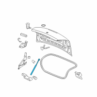 OEM 2008 Pontiac G5 Strut Asm-Rear Compartment Lid Diagram - 15836653