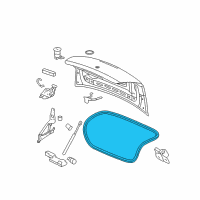 OEM 2009 Chevrolet Cobalt Weatherstrip Diagram - 15908043