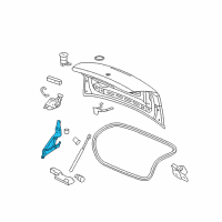 OEM Pontiac Hinge Diagram - 25881405