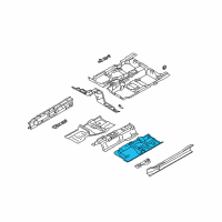 OEM Infiniti FX35 Floor-Front, L Diagram - G4321-CG000