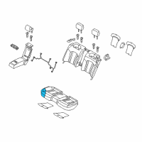 OEM 2015 Hyundai Genesis Pad Assembly-Rear Seat Cushion Diagram - 89150-B1000