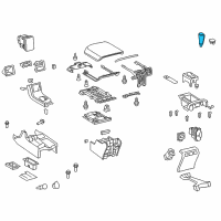 OEM 2009 Toyota Sequoia Shift Knob Diagram - 33504-0C010-E0