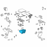 OEM 2008 Toyota Tundra Console Base Diagram - 58820-0C060-C0