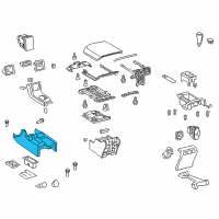 OEM 2021 Toyota Sequoia Front Console Diagram - 58811-0C080-C0