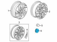 OEM Chevrolet Bolt EV Center Cap Diagram - 42729467