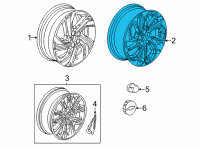 OEM Chevrolet Bolt EUV Wheel, Alloy Diagram - 42767482
