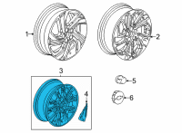 OEM Chevrolet Bolt EUV Alloy Wheels Diagram - 42775773