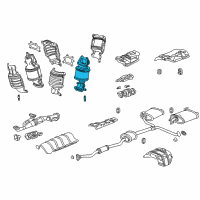 OEM Honda Accord Converter, RR. Primary Diagram - 18290-RCJ-L00