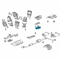 OEM 2006 Honda Accord Converter Diagram - 18160-RCJ-L00