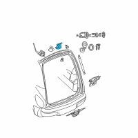 OEM 2007 Chrysler PT Cruiser Liftgate Hinge Diagram - 4724744AD