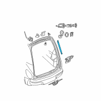 OEM Chrysler PT Cruiser Liftgate Prop Diagram - 4724743AE