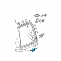 OEM 2010 Chrysler PT Cruiser Handle-LIFTGATE Diagram - ZK71AXRAE