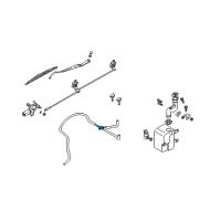 OEM 2004 Kia Sedona Clip-Washer Pipe Diagram - MD06167505