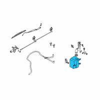 OEM 2004 Kia Sedona Washer Tank Diagram - 0K55267481A