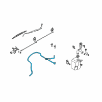 OEM Kia Sedona Hose Assembly-Front Wash Diagram - 0K55267500F