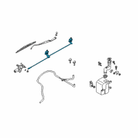 OEM 2004 Kia Sedona Link Assembly-Front WIPER Diagram - 0K52Y67360