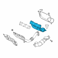 OEM 2017 Jeep Grand Cherokee Exhaust Manifold Diagram - 68247778AB