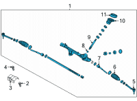 OEM 2022 Hyundai Sonata Gear Assembly-Steering Diagram - 56500-L1000