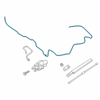 OEM 2016 Ford Edge Washer Hose Diagram - FT4Z-17A605-H