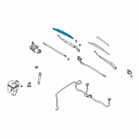 OEM 1999 Nissan Sentra Windshield Wiper Blade Assembly Diagram - 28890-9E000
