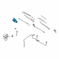 OEM 1998 Nissan Altima Motor Assy-Windshield Wiper Diagram - 28810-9B000