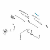 OEM 1998 Nissan Altima Wiper Blade Refill Assist Diagram - 28895-9E001