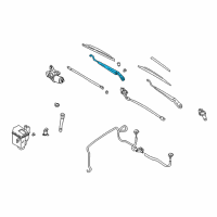 OEM 2001 Nissan Altima Windshield Wiper Arm Assembly Diagram - 28881-9E000