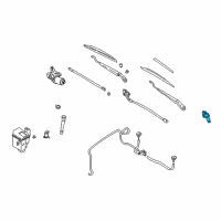 OEM 2001 Nissan Altima Pivot Assy-Wiper, No 2 Diagram - 28850-9B000