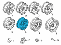 OEM 2022 Ford Bronco Sport WHEEL ASY Diagram - M1PZ-1007-F