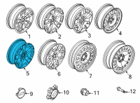 OEM Ford Bronco Sport WHEEL ASY Diagram - M1PZ-1007-B