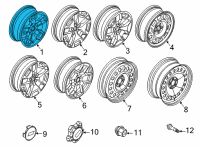 OEM Ford Bronco Sport WHEEL ASY Diagram - M1PZ-1007-A